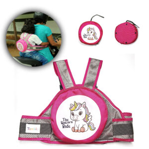Kid's Safety belt for two wheeler Pink