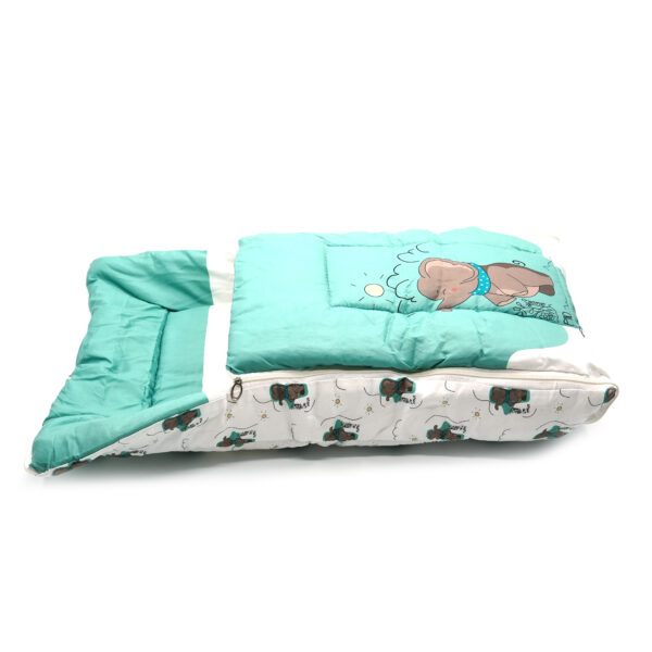 Tumblo Baby Sleeping Bag – “Elephant with cloud” (0–12 Months, 116.84 × 49.53 × 8.87 cm) - Image 3