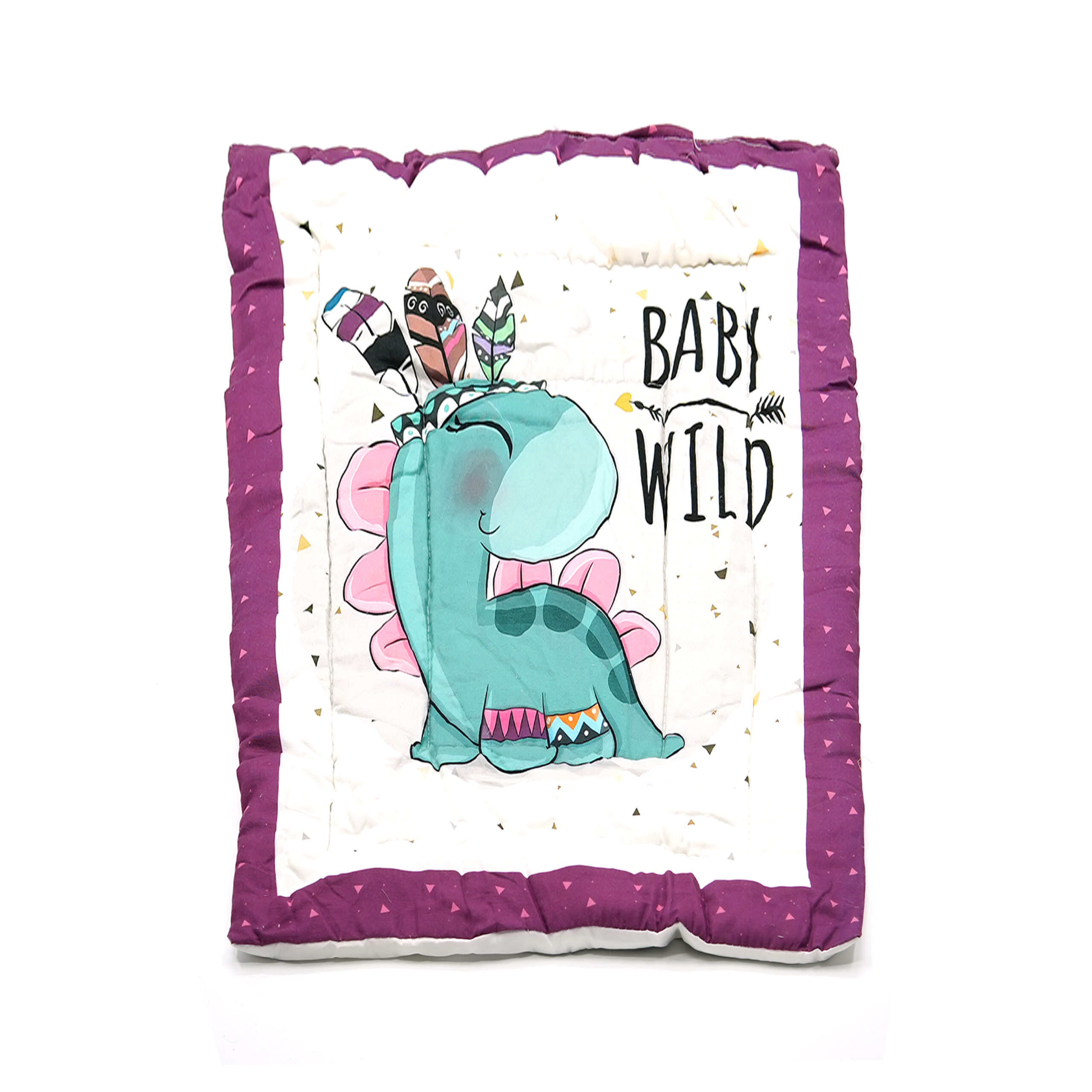 Tumblo Baby Sleeping Mattress – Soft & Cozy Cotton Mat (76 x 51 x 2 cm | 30 x 20 x 0.8 inches) – Baby Wild Design