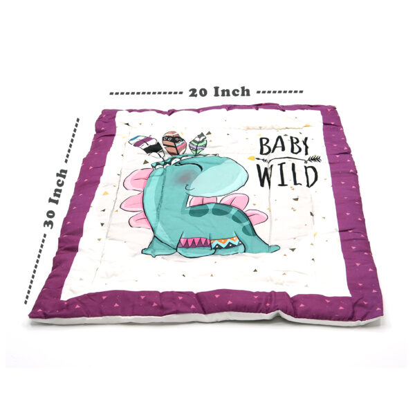 Tumblo Baby Sleeping Mattress – Soft & Cozy Cotton Mat (76 x 51 x 2 cm | 30 x 20 x 0.8 inches) – Baby Wild Design - Image 2