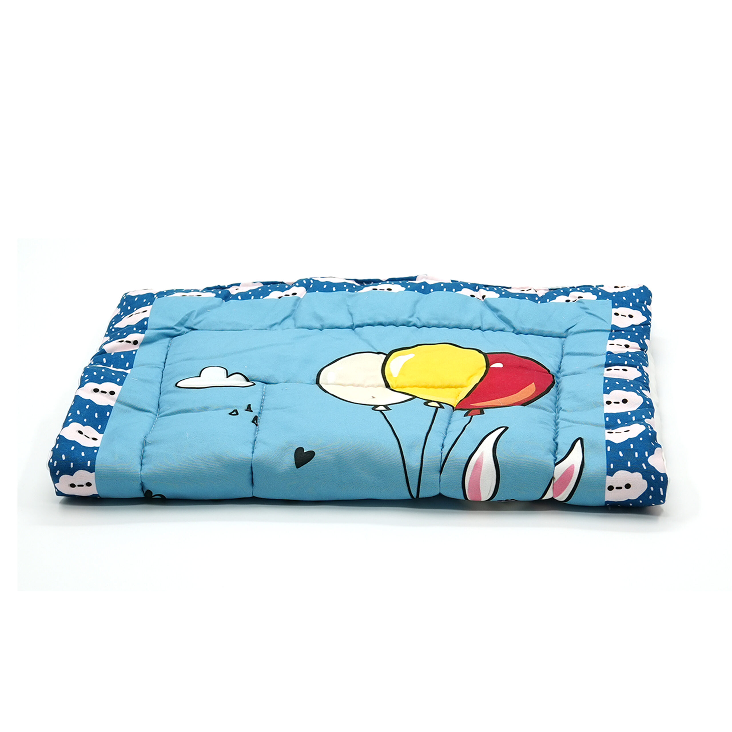 Tumblo Baby Sleeping Mattress – Soft Cotton Pad with Adorable Bunny & Balloons Design (76 x 51 x 2 cm | 30 x 20 x 0.8 inches) - Image 3