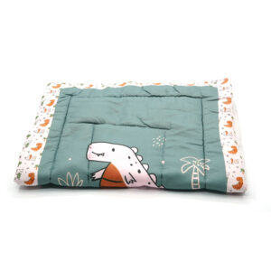 Tumblo Baby Sleeping Mattress - 100% Cotton, Dino Print, 76x51x2 cm (30x20x0.8 inches)