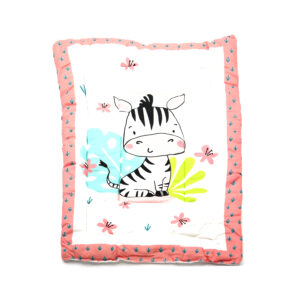 Tumblo Baby Sleeping Mattress – Soft & Comfortable 100% Cotton Mat with Cute Zebra Print (76 x 51 x 2 cm | 30 x 20 x 0.8 inch)