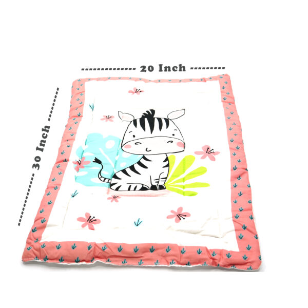 Tumblo Baby Sleeping Mattress – Soft & Comfortable 100% Cotton Mat with Cute Zebra Print (76 x 51 x 2 cm | 30 x 20 x 0.8 inch) - Image 2