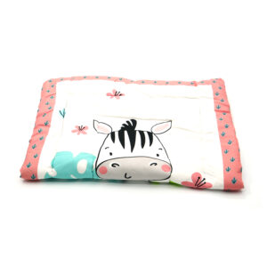 Tumblo Baby Sleeping Mattress – Soft & Comfortable 100% Cotton Mat with Cute Zebra Print (76 x 51 x 2 cm | 30 x 20 x 0.8 inch)