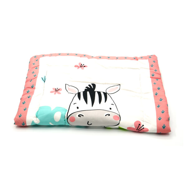 Tumblo Baby Sleeping Mattress – Soft & Comfortable 100% Cotton Mat with Cute Zebra Print (76 x 51 x 2 cm | 30 x 20 x 0.8 inch)