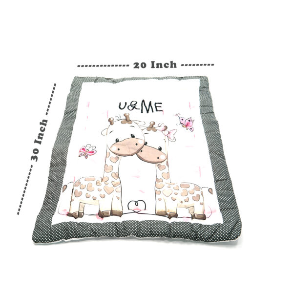 Tumblo Baby Sleeping Mattress - Soft Cotton Cushion with Cute Giraffe Design (76x51x2 cm | 30x20x0.8 inches) - Image 2
