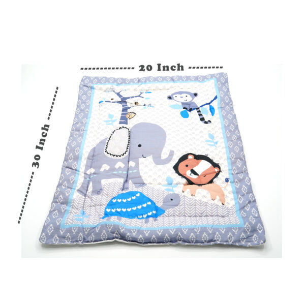 Tumblo Baby Sleeping Mattress – Soft & Cozy 100% Cotton Mat with Cute Animal Prints, 76 x 51 x 2 cm (30 x 20 x 0.8 inches) - Image 2
