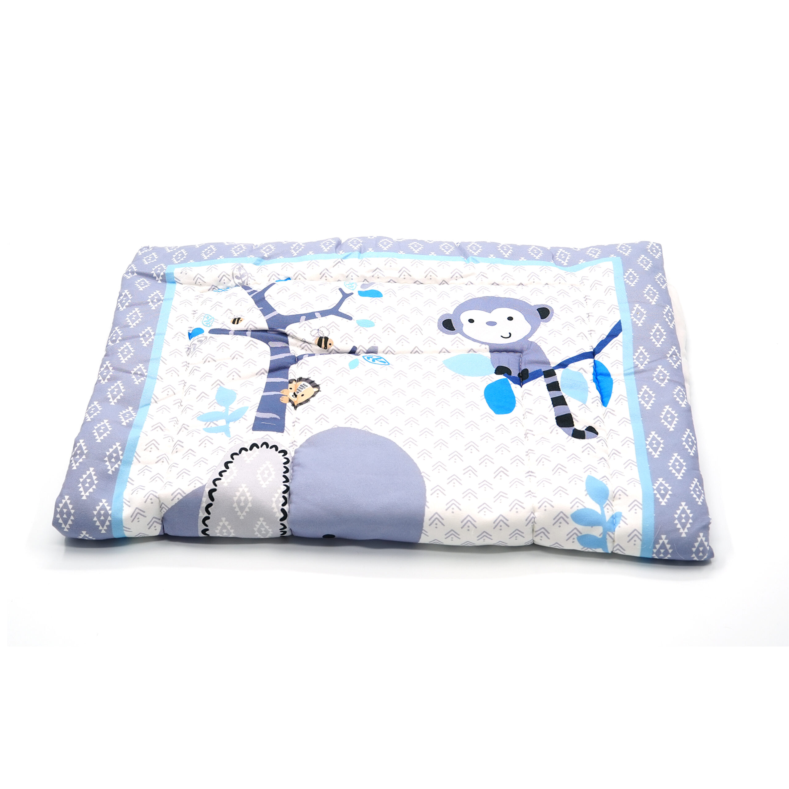 Tumblo Baby Sleeping Mattress – Soft & Cozy 100% Cotton Mat with Cute Animal Prints, 76 x 51 x 2 cm (30 x 20 x 0.8 inches) - Image 3