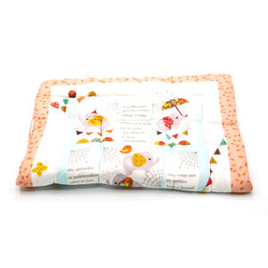 Tumblo 100% Cotton Baby Sleeping Mattress – Elephant & Giraffe Jungle Story Design (76 x 51 x 2 cm)
