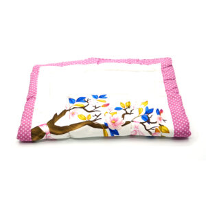 Tumblo 100% Cotton Baby Sleeping Mattress – Pink Tree Hammock Design (76 x 51 x 2 cm)