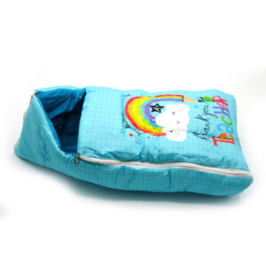 Tumblo Baby Sleeping Bag – Soft & Cozy Cotton with Rainbow Teacher Print (0–12 Months, 116.84 × 49.53 × 8.87 cm)