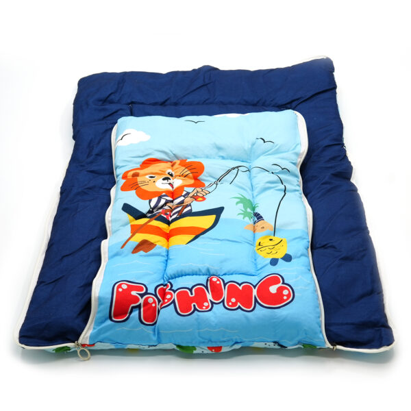 Tumblo Baby Sleeping Bag – Soft & Cozy Cotton with Lion Fishing Print (0–12 Months, 116.84 × 49.53 × 8.87 cm) - Image 2