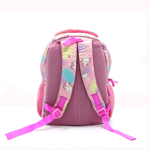 Tumblo Cute Unicorn pink School Bag(6-9 yrs,30 X 16 X 40.62 cm) - Image 4