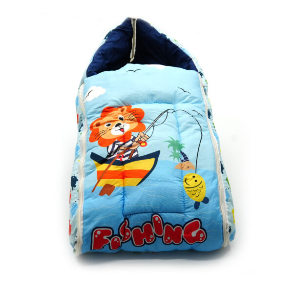 Tumblo Baby Sleeping Bag – Soft & Cozy Cotton with Lion Fishing Print (0–12 Months, 116.84 × 49.53 × 8.87 cm) - Image 6