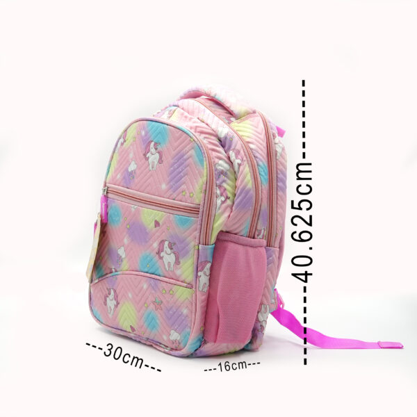 Tumblo Cute Unicorn pink School Bag(6-9 yrs,30 X 16 X 40.62 cm) - Image 6