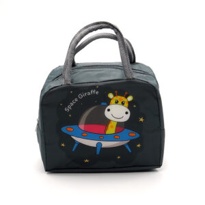 Tumblo Kids Insulated Lunch Bag – Space Giraffe Design, Leakproof & Thermal (23 x 13 x 19 cm)