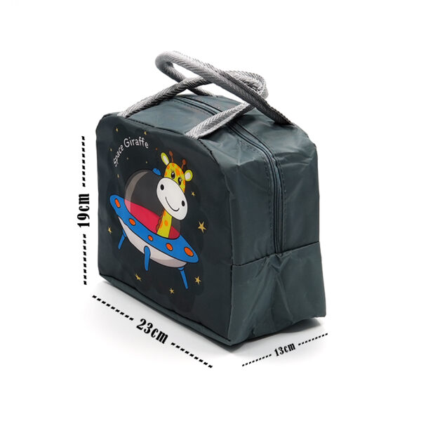 Tumblo Kids Insulated Lunch Bag – Space Giraffe Design, Leakproof & Thermal (23 x 13 x 19 cm) - Image 2