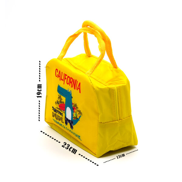 Tumblo Kids Insulated Lunch Bag – California Surfing Dude Design, Leakproof & Thermal (23 x 13 x 19 cm) - Image 2