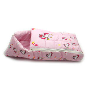Tumblo Baby Sleeping Bag – Soft & Cozy Cotton with Unicorn Cartoon Print (0–12 Months, 116.84 × 49.53 × 8.87 cm)