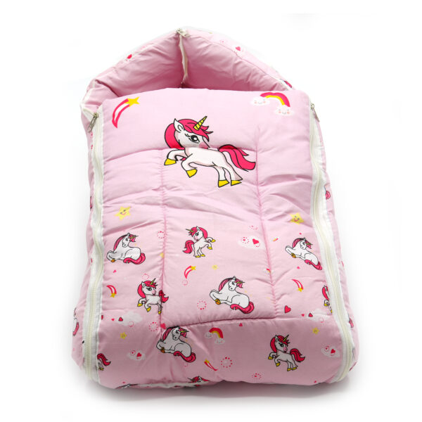 Tumblo Baby Sleeping Bag – Soft & Cozy Cotton with Unicorn Cartoon Print (0–12 Months, 116.84 × 49.53 × 8.87 cm) - Image 6