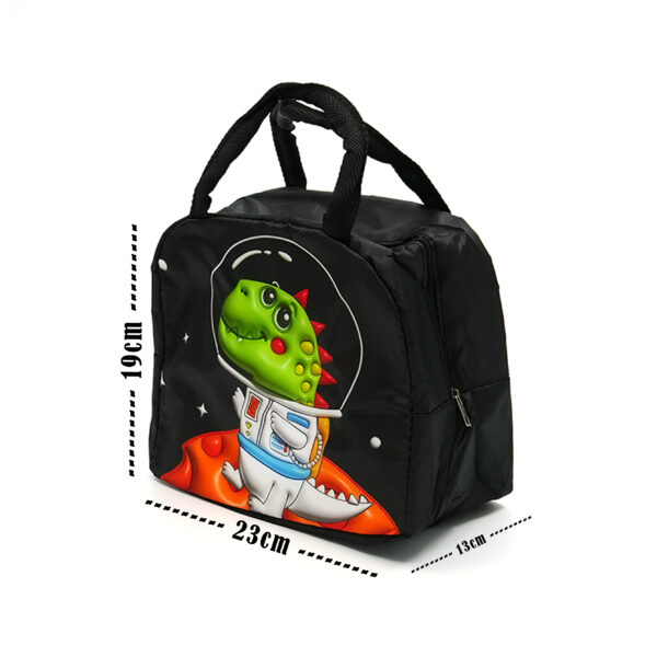 Tumblo Kids Insulated Lunch Bag – Space Dino Design, Leakproof & Thermal (23 x 13 x 19 cm) - Image 2