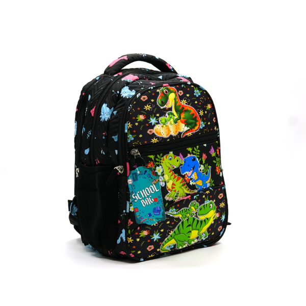 Tumblo Cute Little Dino Black School Bag(6-9 yrs,30 X 16 X 40.62 cm) - Image 3