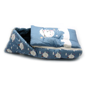 Tumblo Baby Sleeping Bag – Soft & Cozy Cotton with Moon & Cloud Cartoon Print (0–12 Months, 116.84 × 49.53 × 8.87 cm)