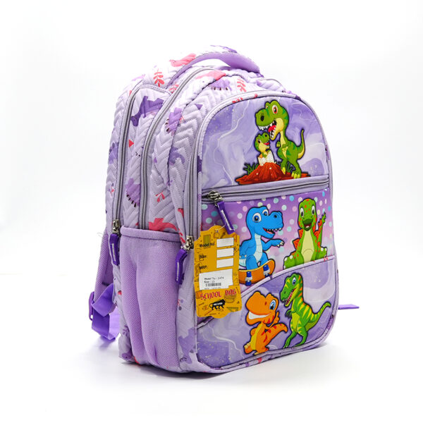 Tumblo purple Cute Little Dino School Bag(6-9 yrs,30 X 16 X 40.62 cm) - Image 2