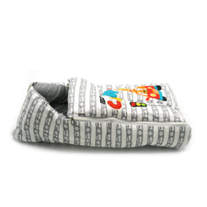 Tumblo Baby Sleeping Bag – Soft & Cozy Cotton with Grey Car & Giraffe Cartoon Print (0–12 Months, 116.84 × 49.53 × 8.87 cm)