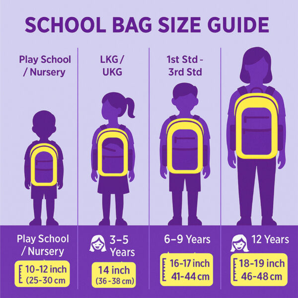 Tumblo purple Cute Little Dino School Bag(6-9 yrs,30 X 16 X 40.62 cm) - Image 7