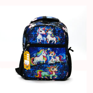 Tumblo Black Unicorn School Bag(6-9 yrs,30 X 16 X 40.62 cm)