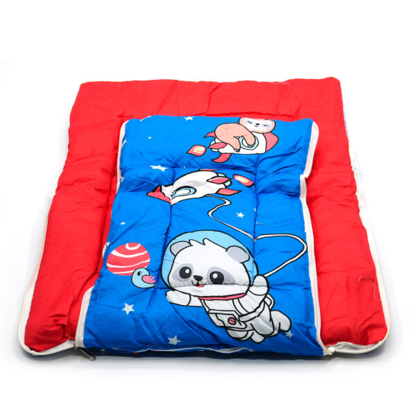 Tumblo Baby Sleeping Bag – Soft Cotton with Blue Space Theme & Astronaut Panda Print (0–12 Months, 116.84 × 49.53 × 8.87 cm) - Image 2