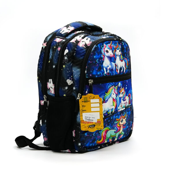 Tumblo Black Unicorn School Bag(6-9 yrs,30 X 16 X 40.62 cm) - Image 3