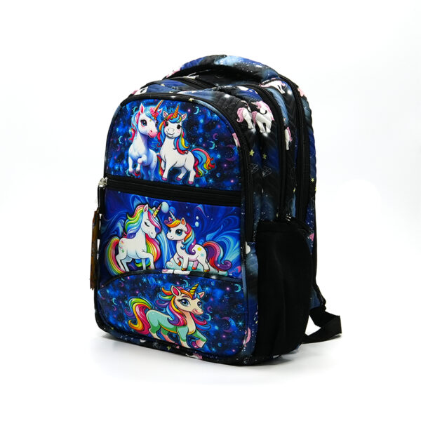 Tumblo Black Unicorn School Bag(6-9 yrs,30 X 16 X 40.62 cm) - Image 2