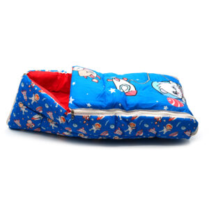 Tumblo Baby Sleeping Bag – Soft Cotton with Blue Space Theme & Astronaut Panda Print (0–12 Months, 116.84 × 49.53 × 8.87 cm)