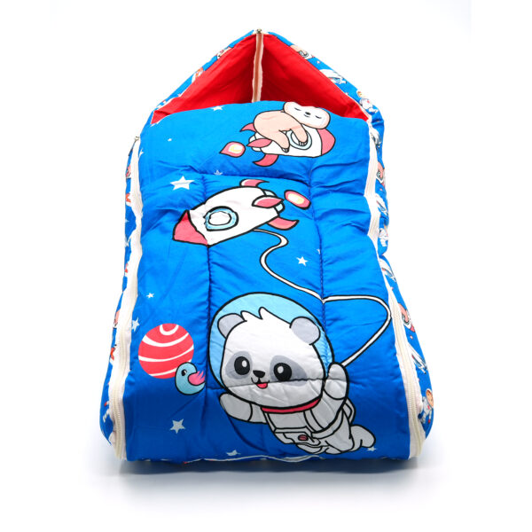 Tumblo Baby Sleeping Bag – Soft Cotton with Blue Space Theme & Astronaut Panda Print (0–12 Months, 116.84 × 49.53 × 8.87 cm) - Image 6