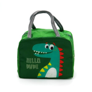 Tumblo Kids Insulated Lunch Bag – Hello Dude Dino Design, Leakproof & Thermal (23 x 13 x 19 cm)