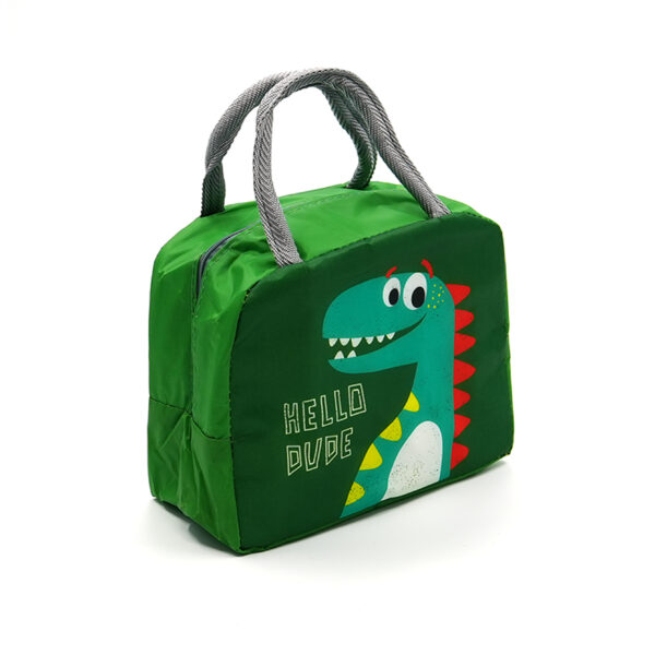 Tumblo Kids Insulated Lunch Bag – Hello Dude Dino Design, Leakproof & Thermal (23 x 13 x 19 cm) - Image 3