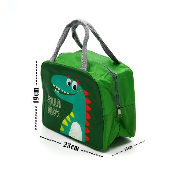 Tumblo Kids Insulated Lunch Bag – Hello Dude Dino Design, Leakproof & Thermal (23 x 13 x 19 cm) - Image 2