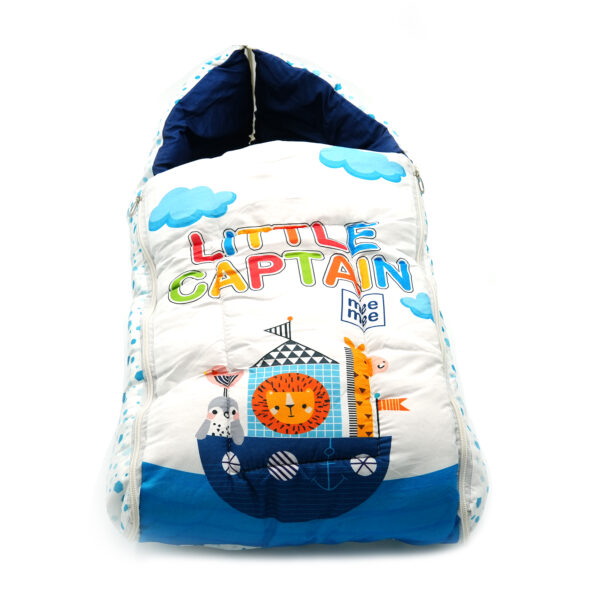 Tumblo Baby Sleeping Bag – “Little Captain” Nautical Theme with Animal Prints (0–12 Months, 116.84 × 49.53 × 8.87 cm) - Image 6
