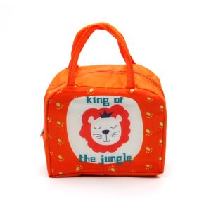 Tumblo Kids Insulated Lunch Bag – King of the Jungle Design, Leakproof & Thermal (23 x 13 x 19 cm)